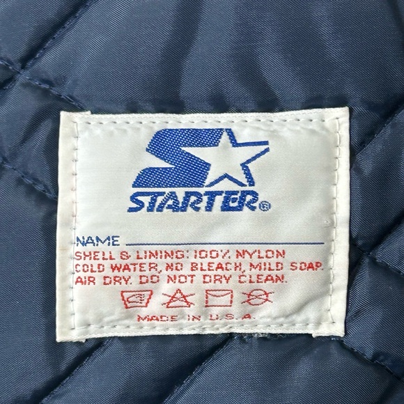 Vintage 80s/90s Starter NFL Chicago Bears Satin Stadium Jacket size Medium - Picture 8 of 11